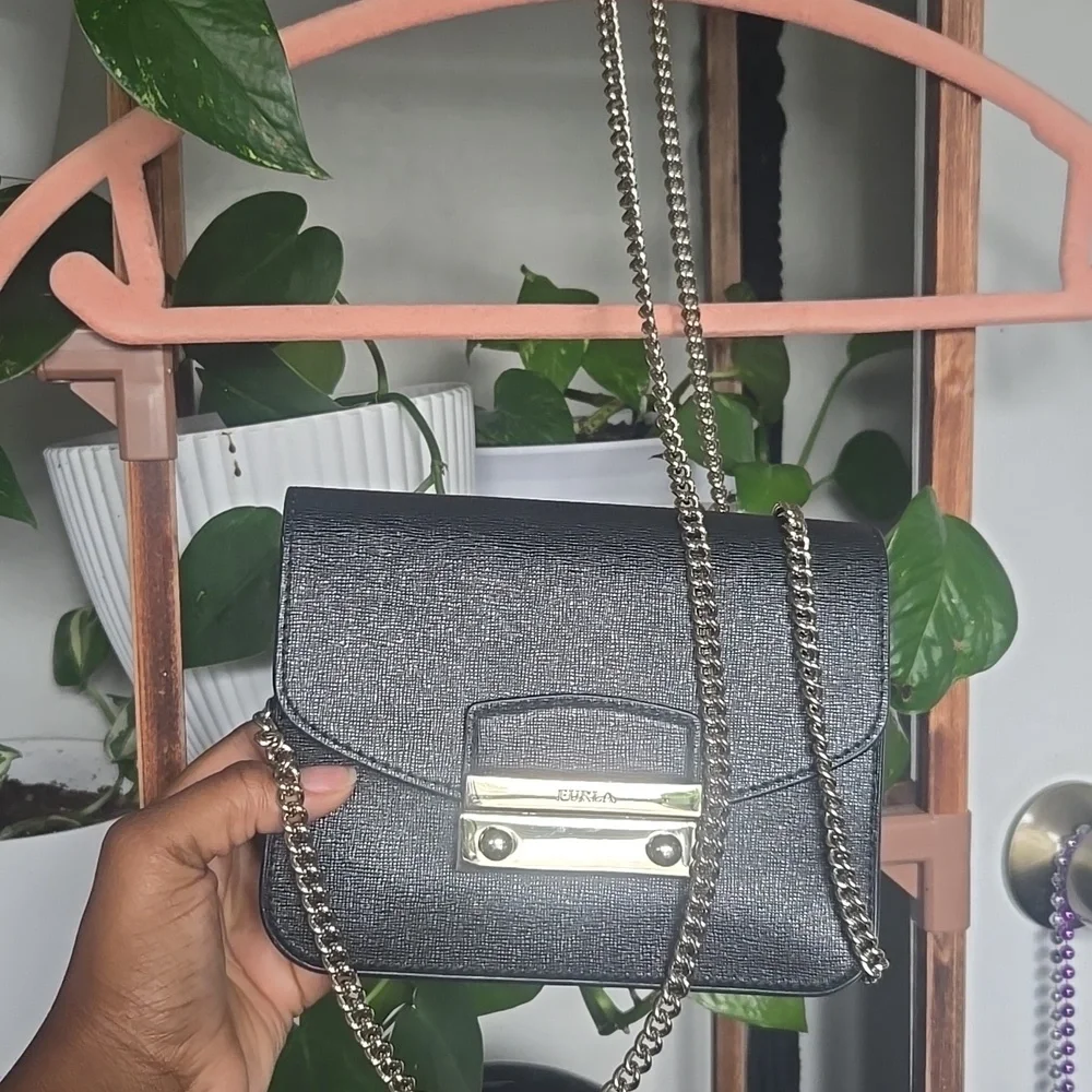 Black Furla Crossbody Bag - Picture 7 of 11